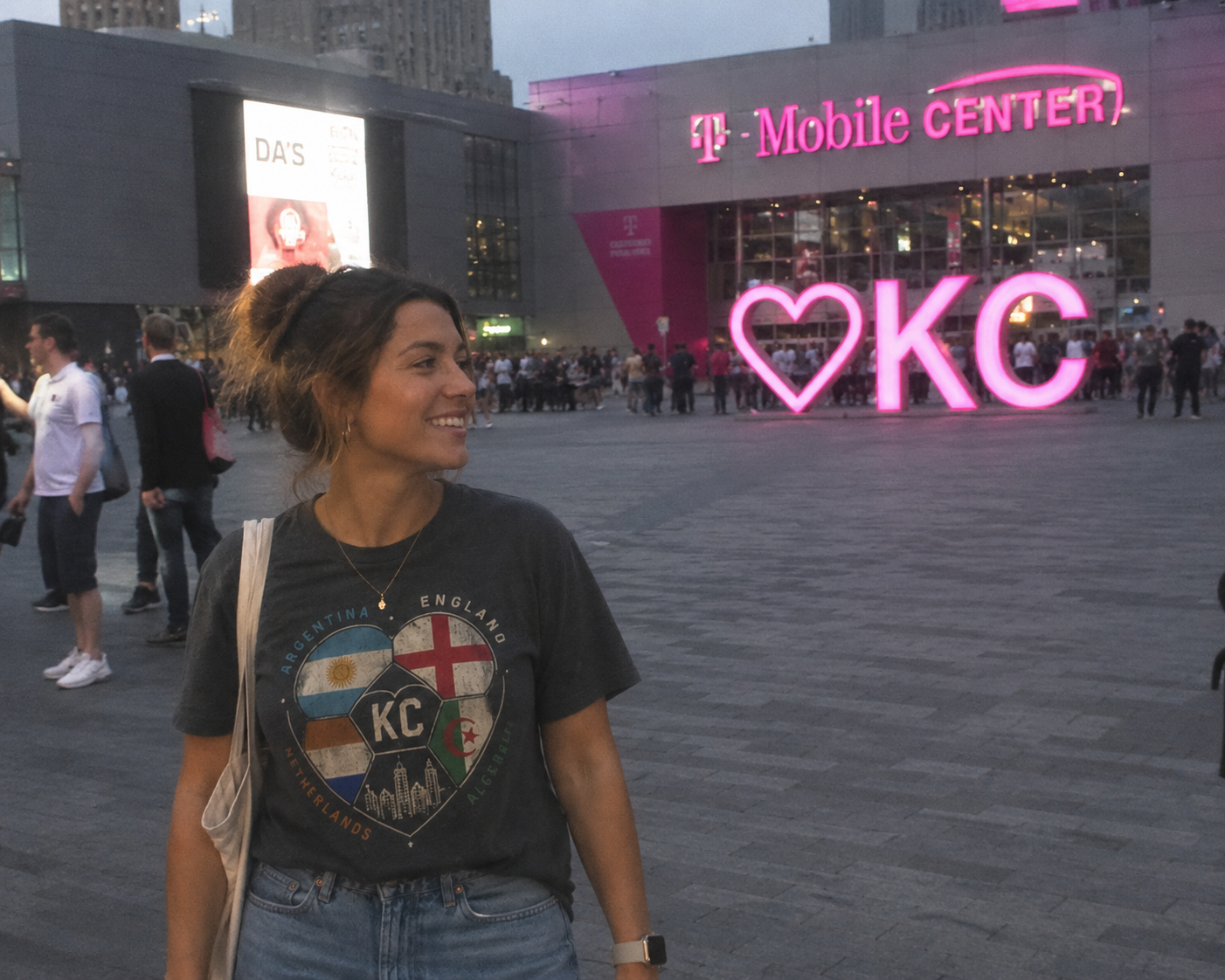 ADULT-----KC Heart World Cup 2026 Tee | Bella Canvas Kansas City Soccer Shirt