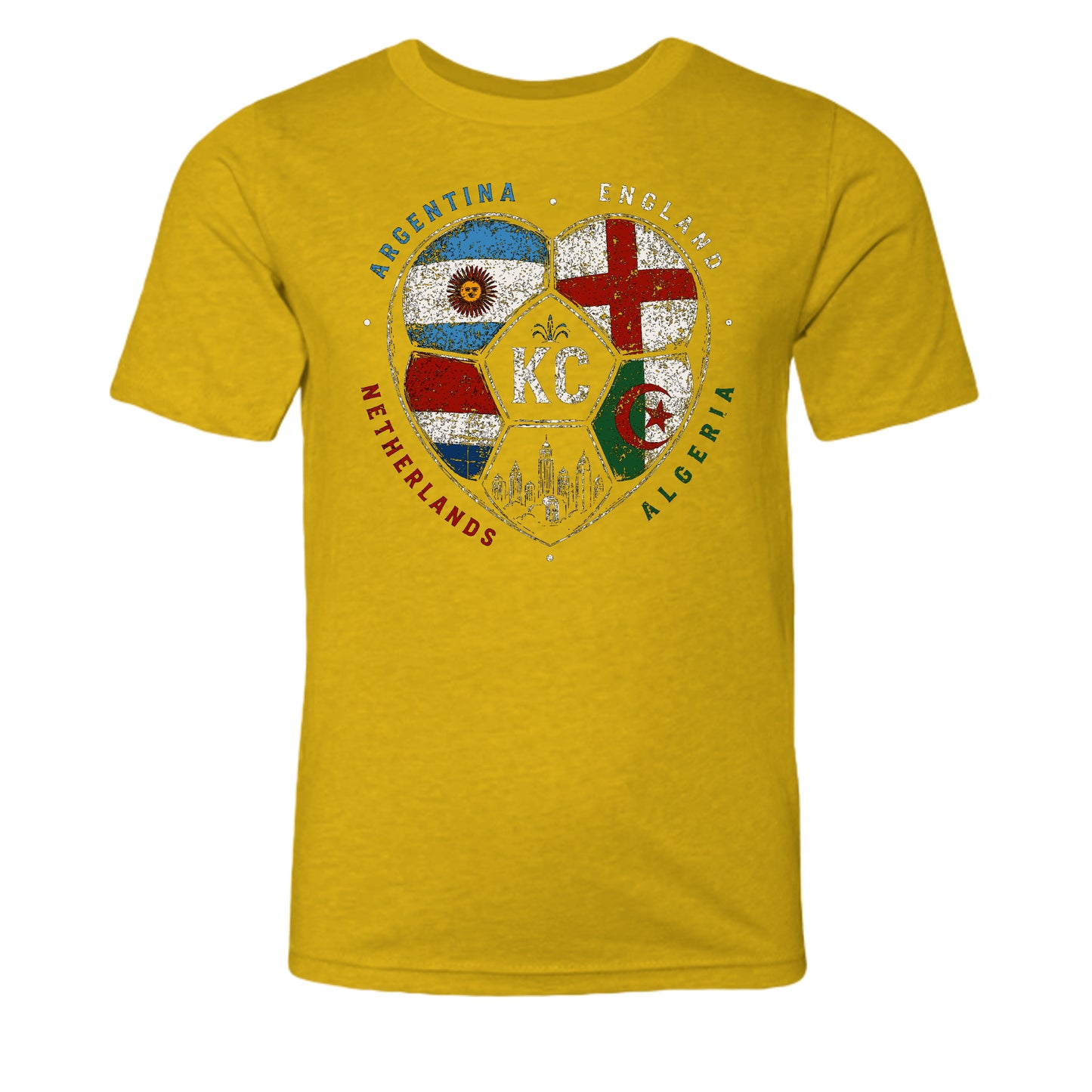 Heather Mustard - 3001YCVC - FRONT