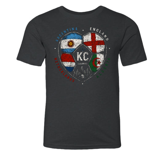 Dark Grey Heather - 3001YCVC - FRONT