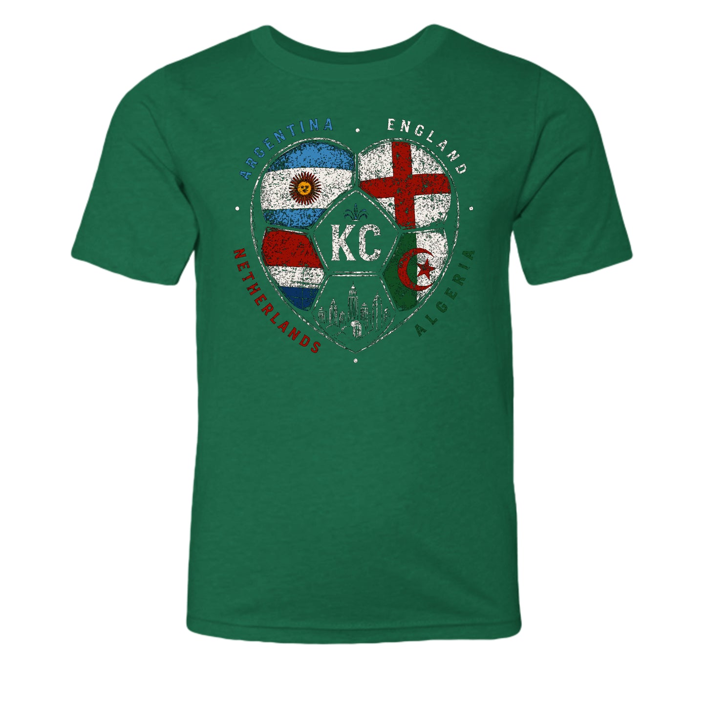 Heather Grass Green - 3001YCVC - FRONT